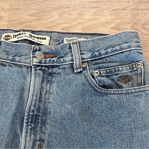 Harley-Davidson Men's Blue Straight Jeans - Picture 3 of 7